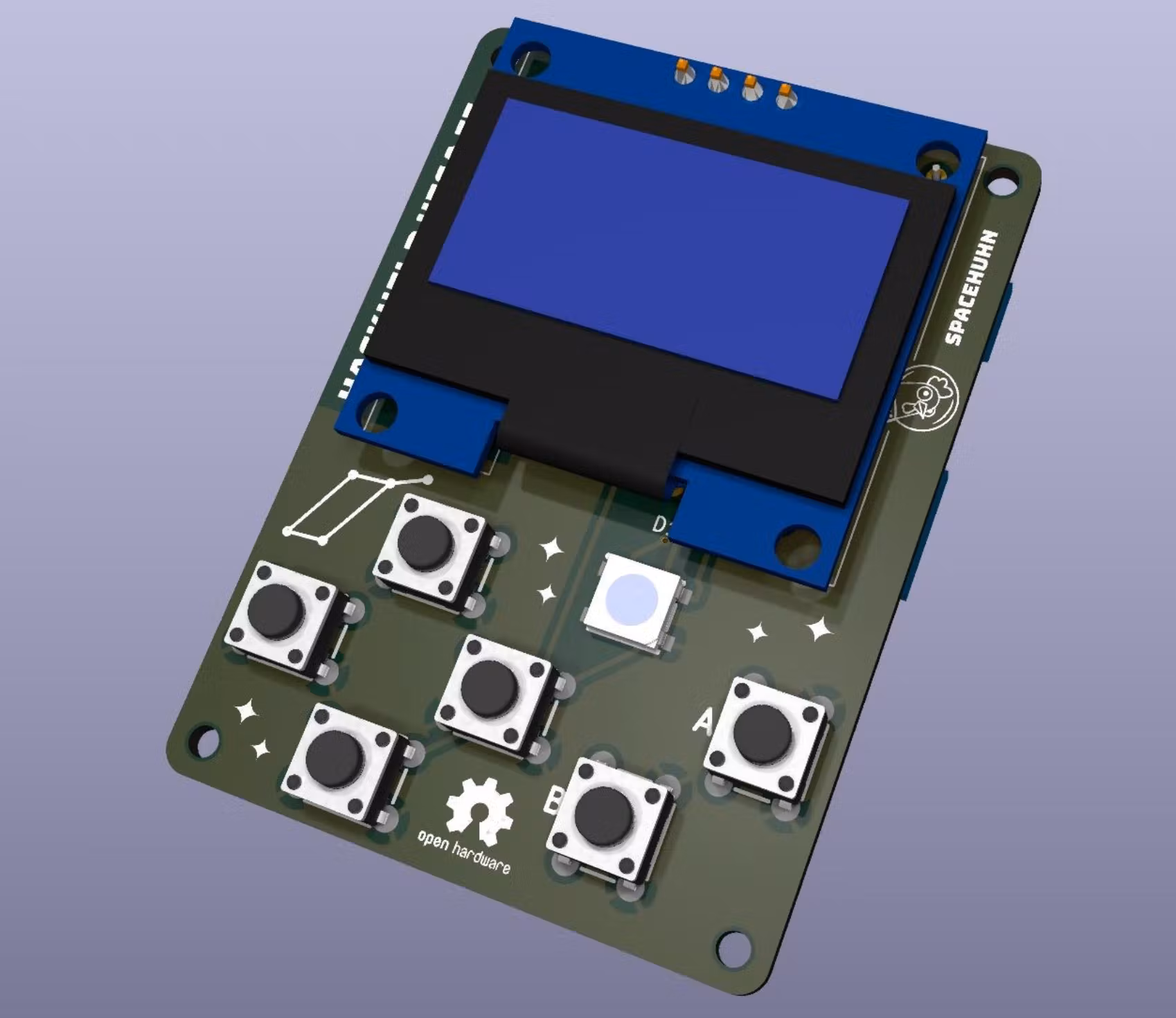 HackHeld Vega 2 3D render