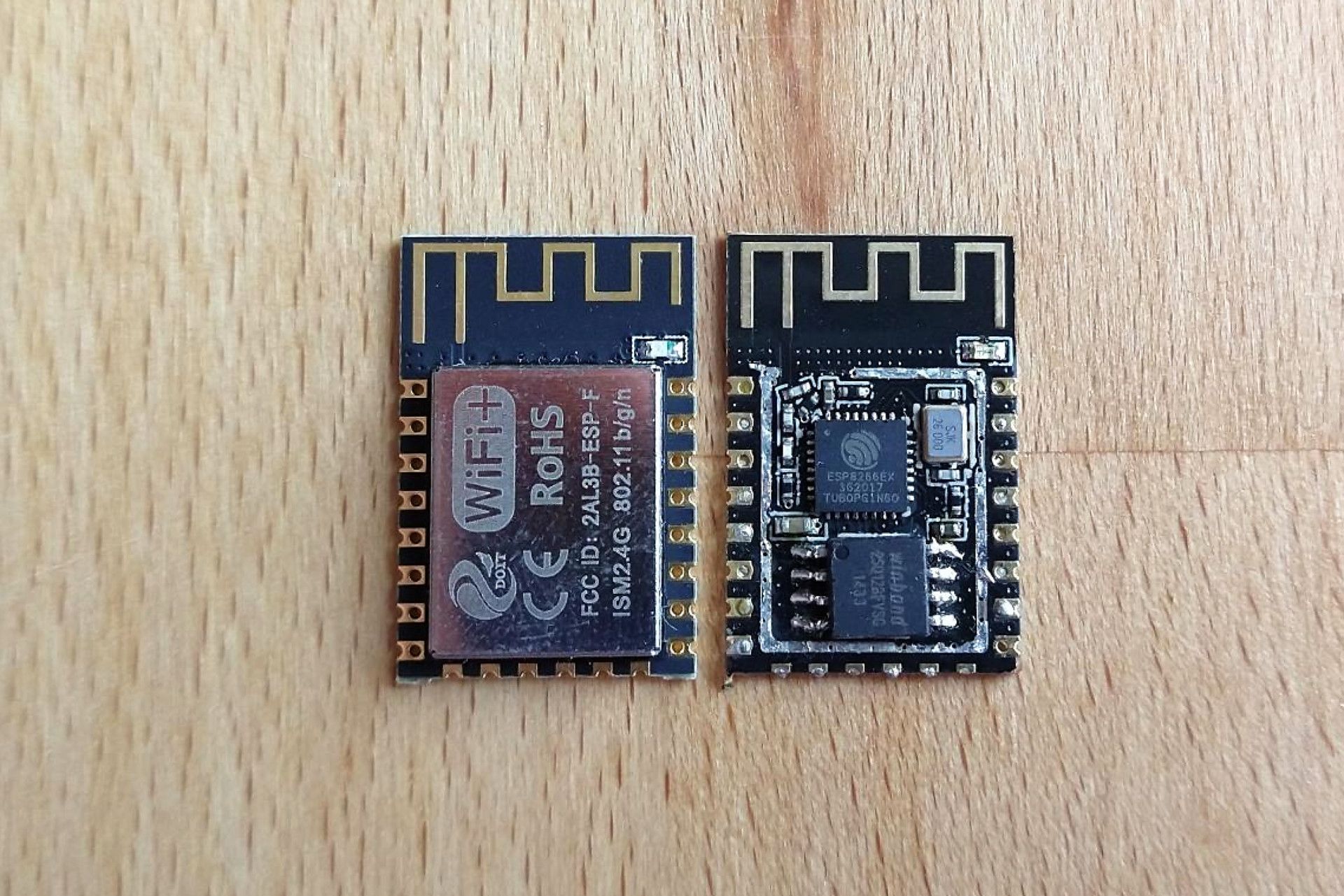 ESP12 - with and without metal shielding