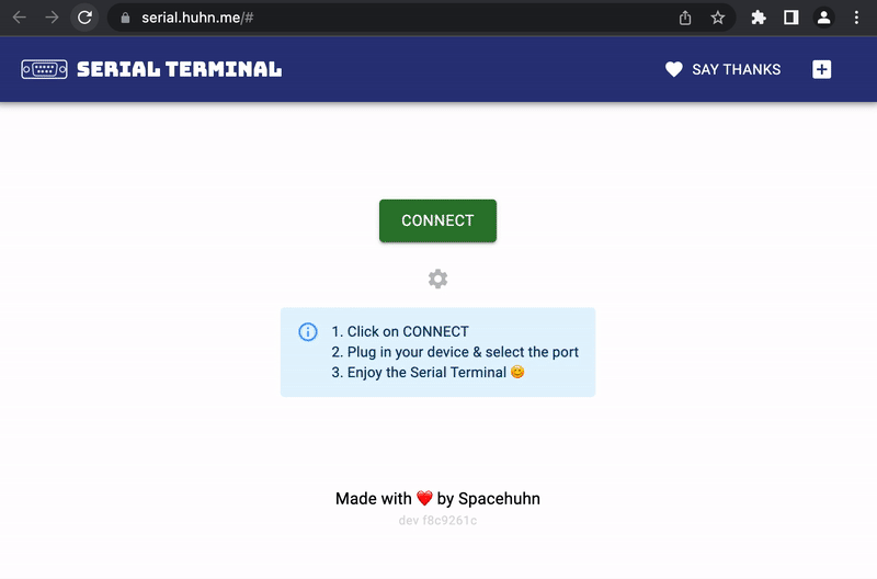 Connecting to and resetting Deauther using terminal.spacehuhn.com