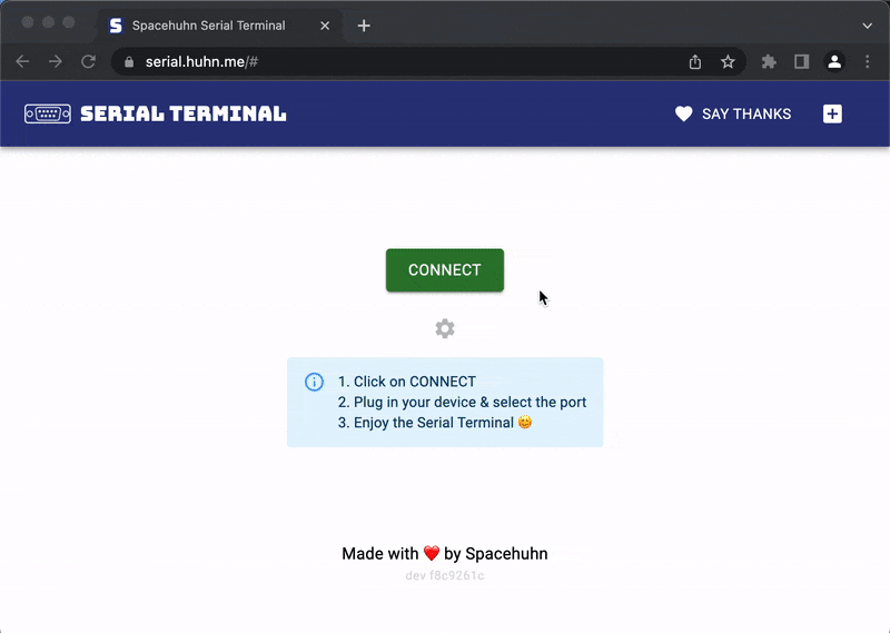 Using terminal.spacehuhn.com