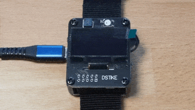 Turning on DSTIKE Deauther Watch