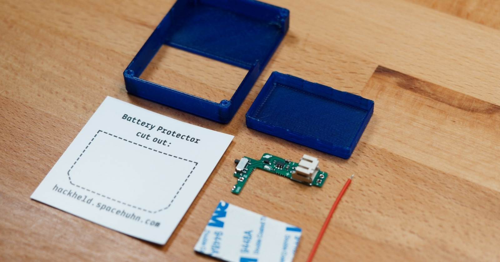 Parts of the HackHeld Battery Mod