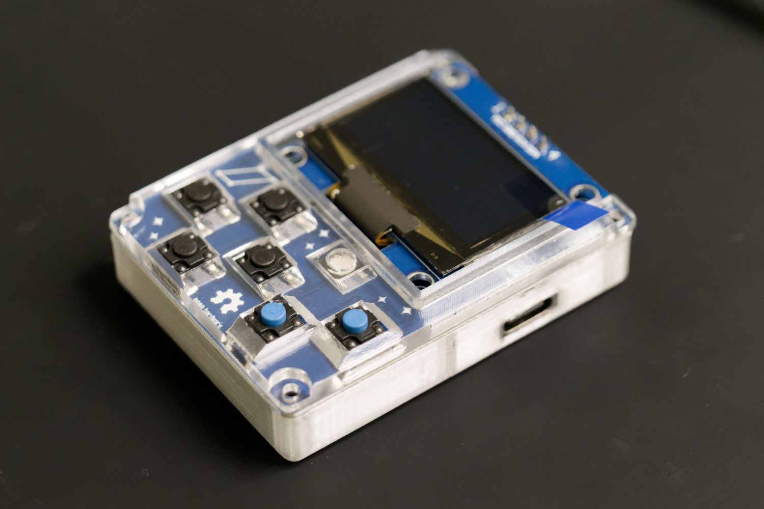 HackHeld Vega II+ with front cover