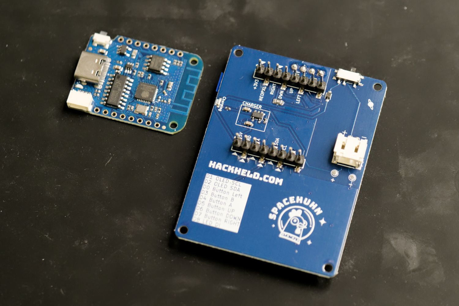 HackHeld PCB and D1 Mini