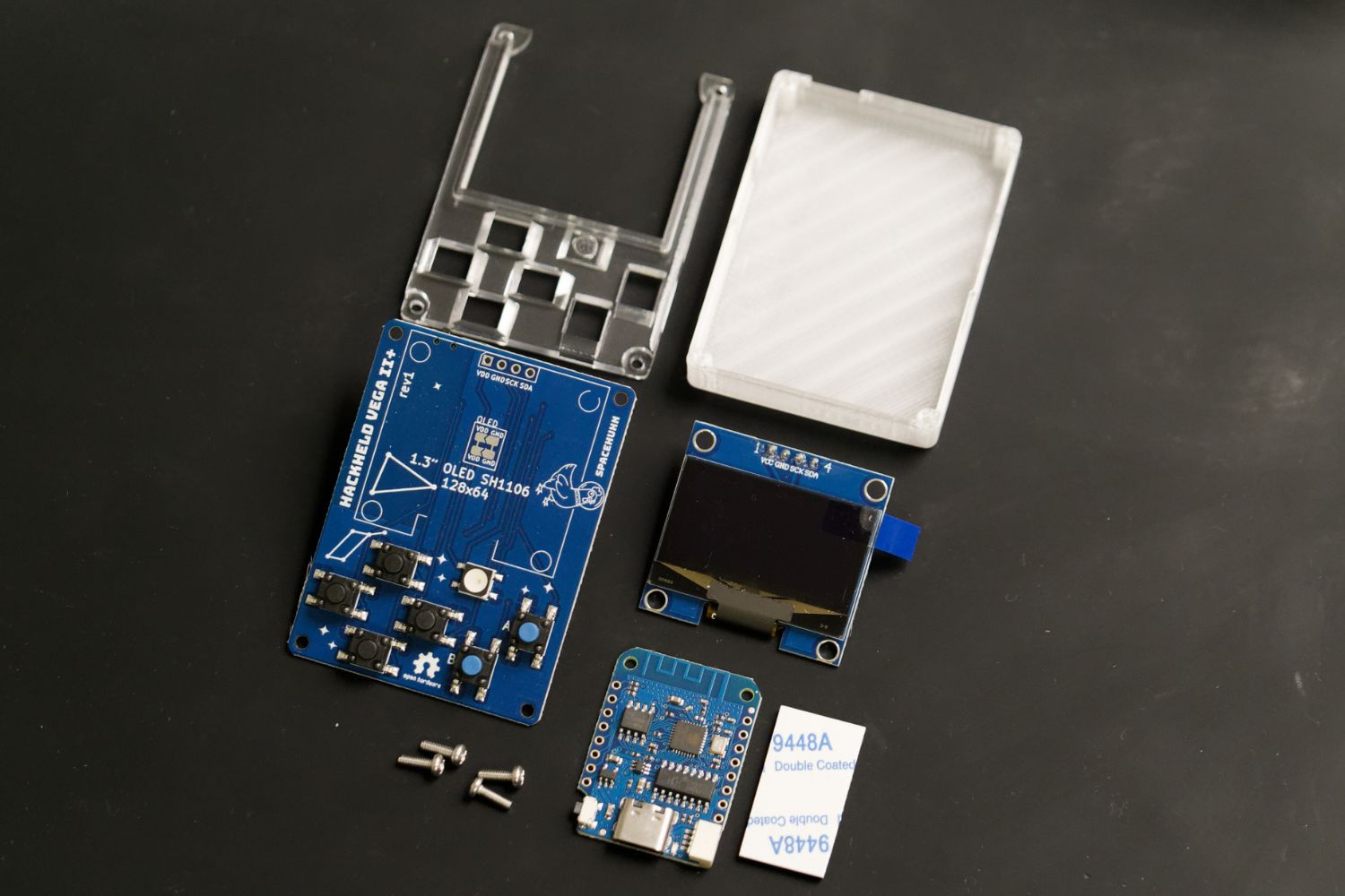 HackHeld Vega II+ Parts